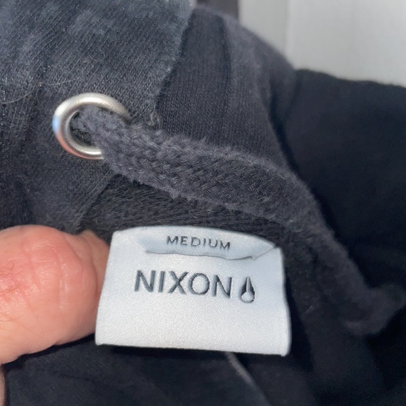 Used Nixon Zip Up Hoodie! Black sized Medium - Picture 5 of 6